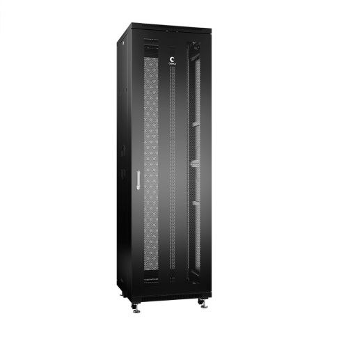 ND-05C-42U60/100-BK Шкаф 42U (600×1000) напольный 19" перфо дверь Cabeus ND-05C-42U60/100-BK Шкаф 42U (600×1000) напольный 19" перфо дверь Cabeus