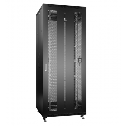 ND-05C-42U80/100-BK Шкаф 42U (800×1000) напольный 19" перфо дверь Cabeus ND-05C-42U80/100-BK Шкаф 42U (800×1000) напольный 19" перфо дверь Cabeus