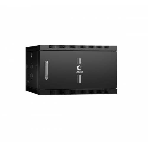 SH-05F-6U60/60M-BK Шкаф 6U (600×600) настенный 19" дверь металл Cabeus SH-05F-6U60/60M-BK Шкаф 6U (600×600) настенный 19" дверь металл Cabeus