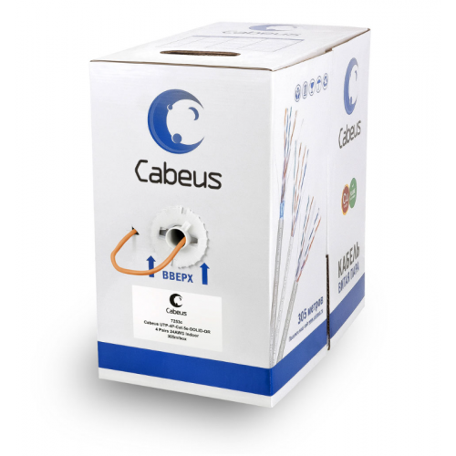 UTP-4P-CAT.5E-SOLID-OR Кабель UTP 5E Cabeus UTP-4P-CAT.5E-SOLID-OR Кабель UTP 5E Cabeus