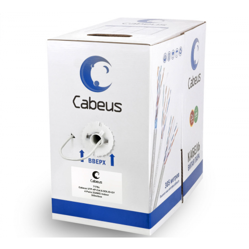 UTP-4P-CAT.6-SOLID-GY Кабель UTP 6 Cabeus