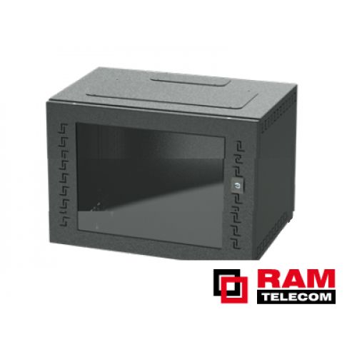 R5STI0965GSB Шкаф 9U телекоммуникационный настенный, дверь стекло, серия STI, DKC / ДКС