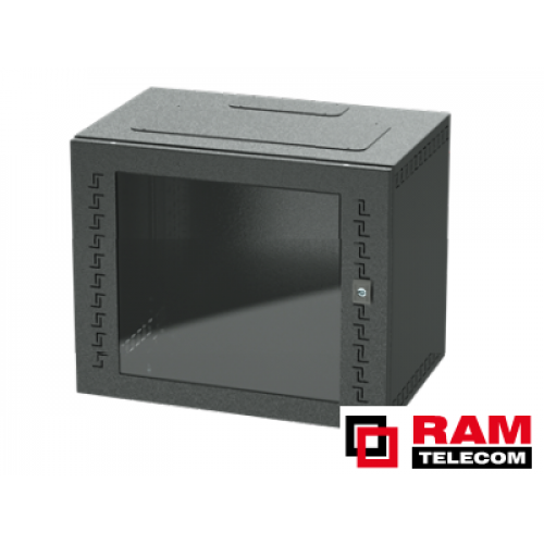 R5STI1240GSB Шкаф 12U телекоммуникационный настенный, дверь стекло, серия STI, DKC / ДКС