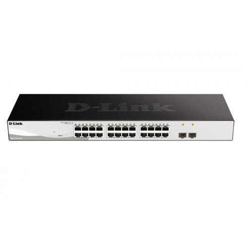 DGS-1210-26/FL2A Коммутатор L2 24 порта 1000Base-T + 2 1000Base-X SFP D-Link
