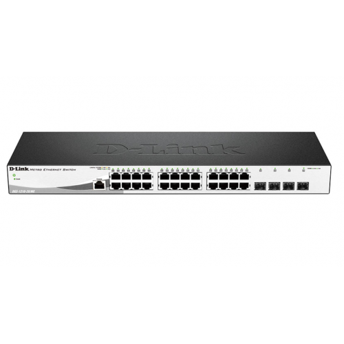 DGS-1210-28/ME/P/B2A Коммутатор с ИБП L2 24 порта + 4 1000Base-T SFP D-Link
