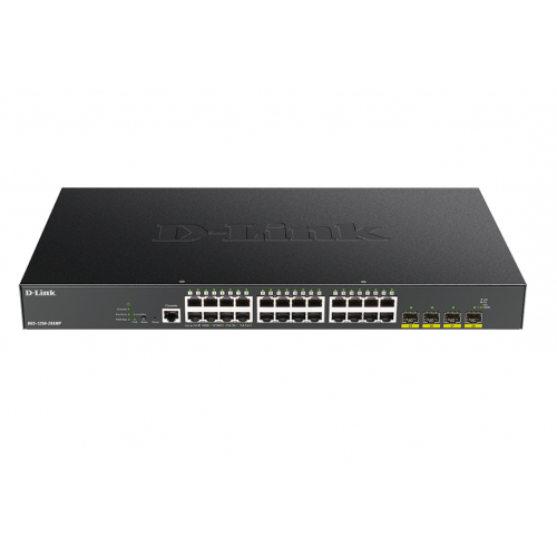 DGS-1250-28XMP/A1A Коммутатор L2 24 порта PoE + 10GBase-X SFP+ D-Link