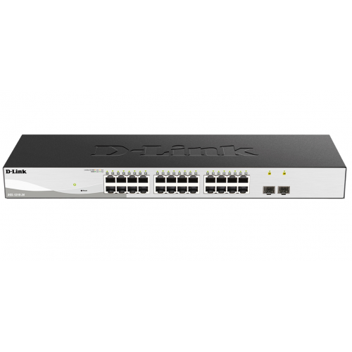 DL-DGS-1210-26/F3A Коммутатор L2 24 порта 1000Base-T + 2 1000Base-X SFP D-Link