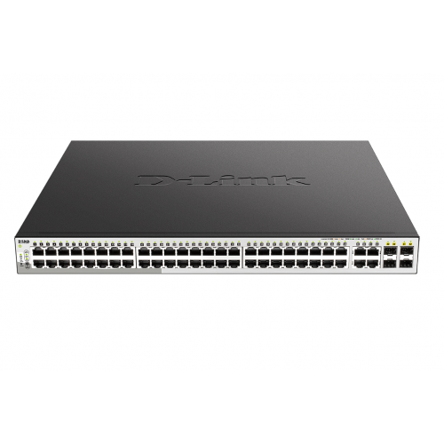 DL-DGS-1210-52MP/FL1A Коммутатор PoE L2 48 портов + 4 SFP D-Link