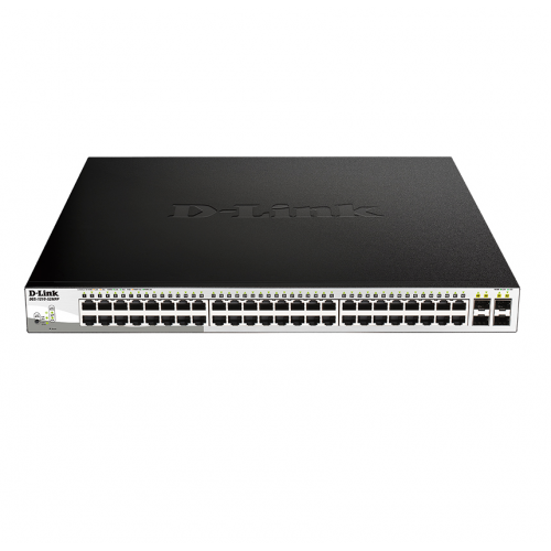 DL-DGS-1210-52MPP/E2A Коммутатор PoE L2 48 портов + 4 SFP D-Link