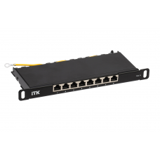 PP08-D05UC06S-D05-10 Патч-панель 10", 8 портов RJ-45 STP, категория 6, 0,5U (Dual IDC) ИТК / ITK