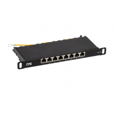 PP08-D05UC6AS-D05-10 Патч-панель 10", 8 портов RJ-45 STP, категория 6А, 0,5U (Dual IDC) ИТК / ITK