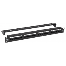 PP24-1UC5EU-D05-1 Патч-панель 19", 24 порта RJ-45 UTP, категория 5e, 1U, с органайзером, ИТК / ITK