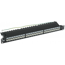PP24-1UC6AS-D05 Патч-панель 19", 24 порта RJ-45 STP, категория 6А, 1U, (Dual IDC) ИТК / ITK