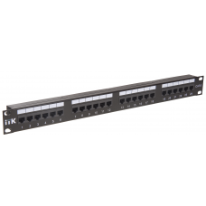 PP24-1UC6U-D05-1 Патч-панель 19", 24 порта RJ-45 UTP, категория 6, 1U, с органайзером, (Dual) ИТК / ITK