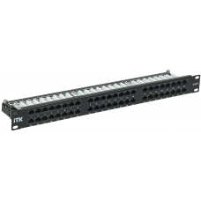 PP48-1UC06U-D05H (Dual IDC) Патч-панель высокой плотности 19", 48 портов RJ-45 UTP, категория 6, 1U, ИТК / ITK