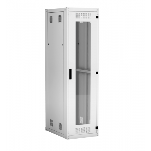 EC-FZ-426080-GMM-GY Напольный серверный шкаф 19" 42U дверь стекло (600х2042х800мм)  серый NETLAN