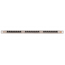 NMC-RP24SD2-HU-MT Экранированная патч-панель 19", 24 порта RJ-45 FTP, категория 5e, 0,5U, Никомакс / Nikomax