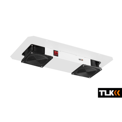 TLK-FAN2-F-GY Вентиляторный модуль 19" на 2 вентилятора, с фильтром, серый, серия TWM, TLK / ТЛК