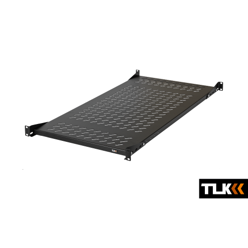 TLK-SHFC-860F-BK  Полка усиленная для серверного шкафа 19" глубиной 860мм,  1U, до 150кг, черная, ТЛК / TLK