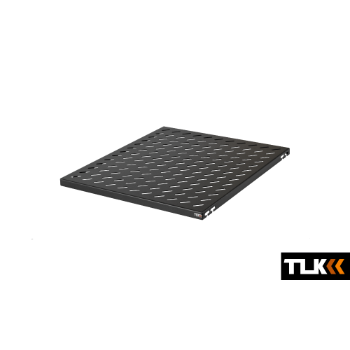TLK-SHFS-2-550-BK Полка для серверного шкафа 19" глубиной 550мм, 0,5U, до 100кг, черная, ТЛК / TLK
