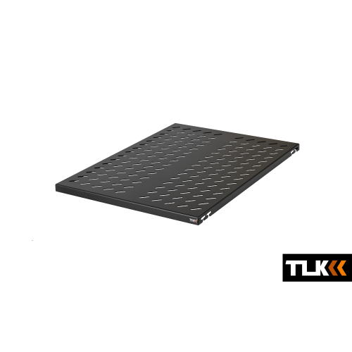 TLK-SHFS-2-650-BK Полка для серверного шкафа 19" глубиной 650мм, 0,5U, до 100кг, черная, ТЛК / TLK