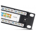 PL-12-Cat.5e-10"-Dual-IDC Патч-панель 10", 12 портов RJ-45 UTP, категория 5е, 1U, Кабеус / Cabeus