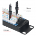 PLHD-24-Cat.6a-Dual-180-0,5U Патч-панель высокой плотности 19", 24 порта RJ-45 UTP, категория 6а, 0,5U  Кабеус / Cabeus