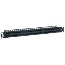 PLHD-48-Cat.6-Dual-IDC-1U Патч-панель высокой плотности 19", 48 портов RJ-45 UTP, категория 6, 1U, Кабеус / Cabeus